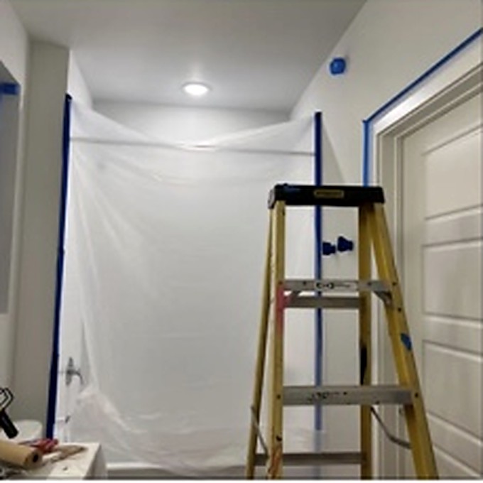 Interior preparation and painting project