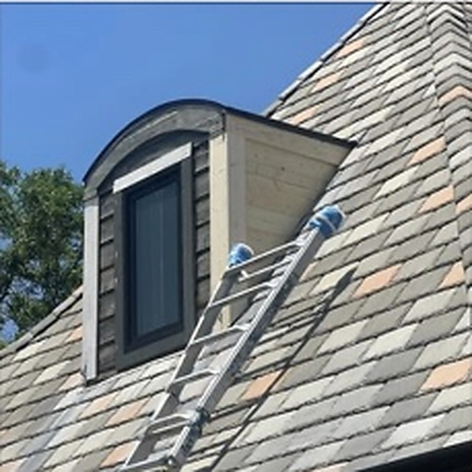 Roof dormer closeup