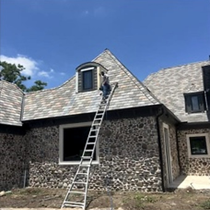 Exterior dormer roofing project